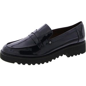 NWOT Franco Sarto Navy Patent Leather Cassandra Loafer 8.5 women’s